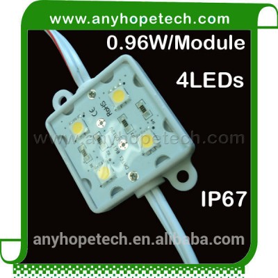 Plastic housing 4LEDs DC12V cob led module