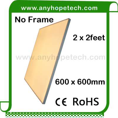 Ultra-thin square 2 years warranty high output 600x600 led panel