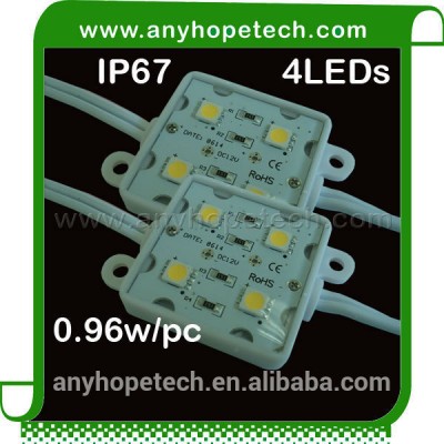 New style energy conservation 4LEDs waterproof led module lens