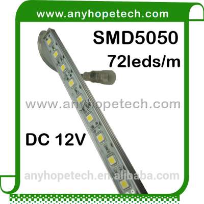 Single colour 5050smd 17.28w 72leds per meter diy aquarium led light bar for coral reef