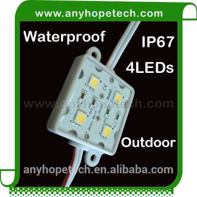 Ultra-efficient IP67 0.96w/pc 4 chips 5050 led smd module