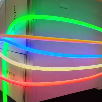 UV resistant silicone extrusion round shape 24v 360 degree LED Neon Flex